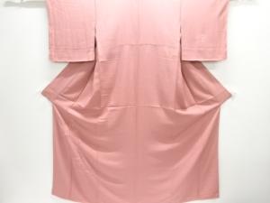 未使用品　地紙に花模様刺繍付け下げ色無地着物